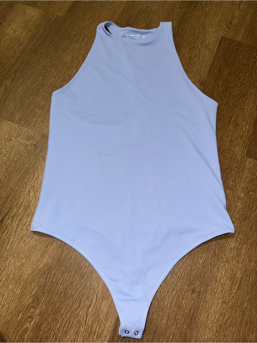 Abercrombie & Fitch Women's Soft A&F High Neck Asymmetrical Bodysuit Large